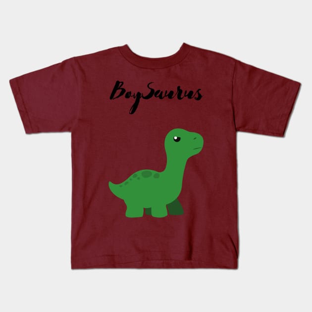 BoySaurus Tees for boys Kids T-Shirt by Lycia Design